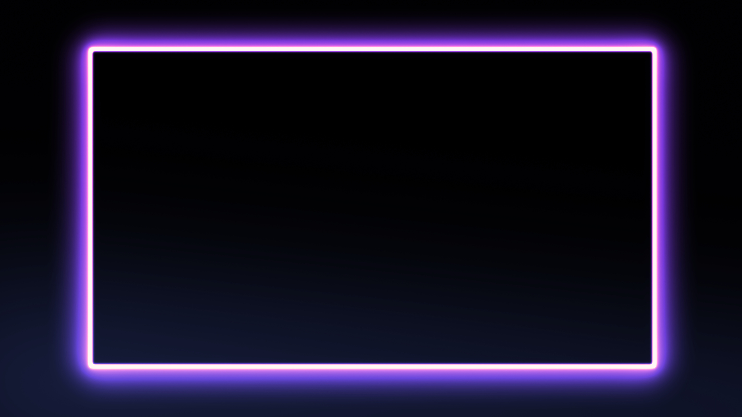 Abstract bright neon frame in purple.